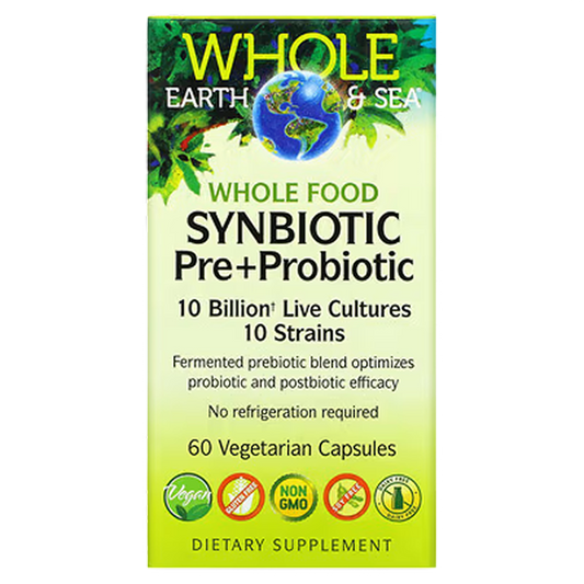 Natural Factors - Whole Earth & Sea Synbiotic pre+probiotic - 60 Capsules