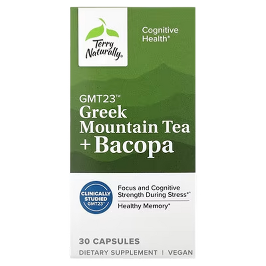 Terry Naturally - Greek Mountain Tea + Bacopa - 30 Capsules