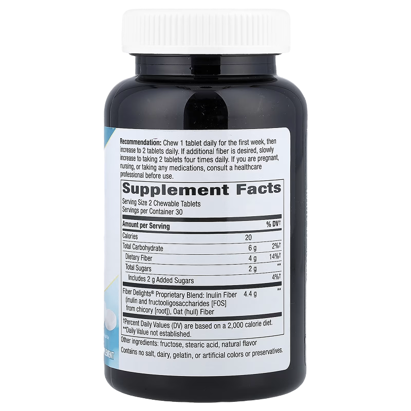Nature’s Way - Fiber Delights Chewables (Vanilla) - 60 Tablets