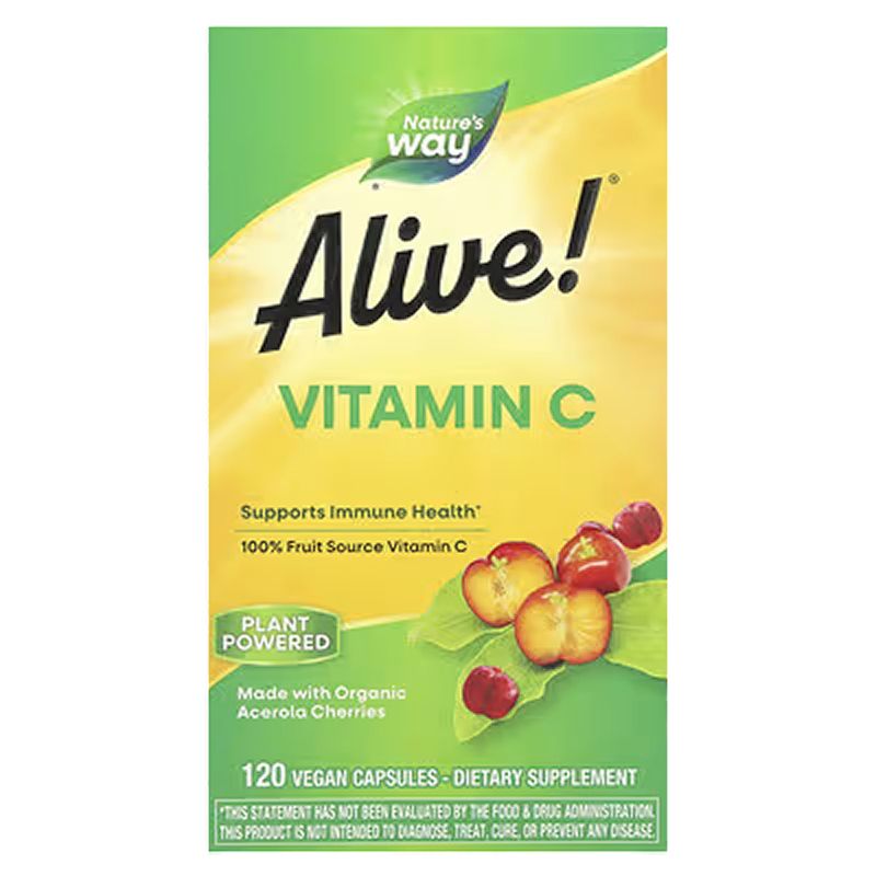 Nature's Way – Alive! Organic Vitamin C – 120 VCaps