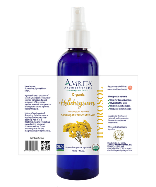 Amrita - Helichrysum Hydrosol Spray - 120 mL
