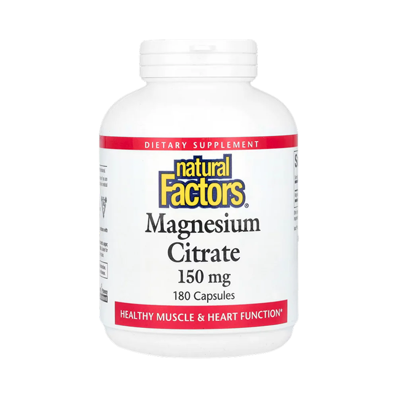 Natural Factors - Magnesium Citrate 450 mg - 180 capsules