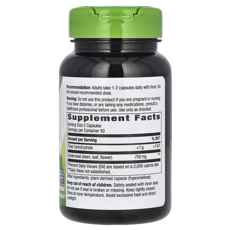 Nature's Way - Goldenseal Herb - 100 Capsules