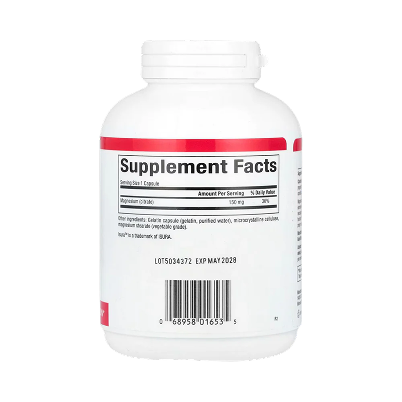 Natural Factors - Magnesium Citrate 450 mg - 180 capsules