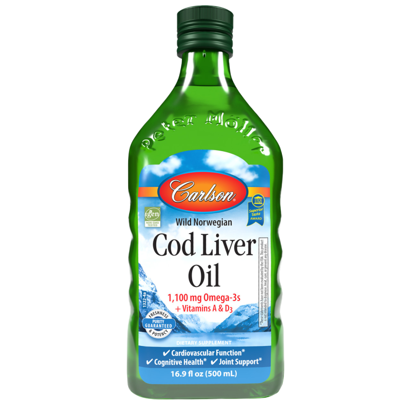 Carlson - Norwegian Cod Liver Oil (lemon) - 16.9 oz