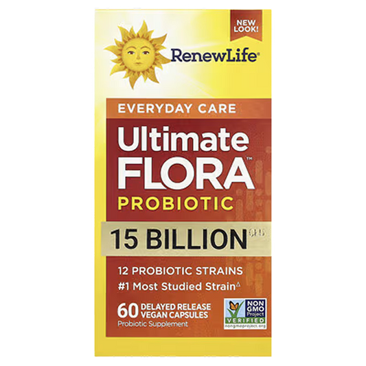 Renew Life - Ultimate Flora Adult Everyday Probiotic 15 Billion CFU - 60 Delayed Release Capsules