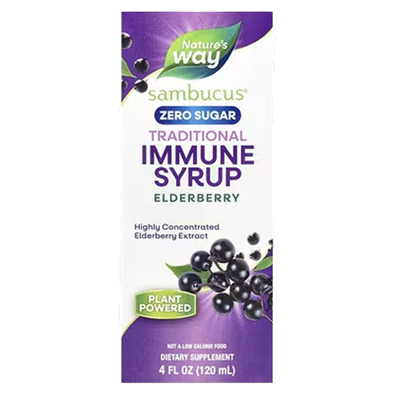 Nature's Way - Sambucus Sugar-Free Elderberry Extract - 4oz