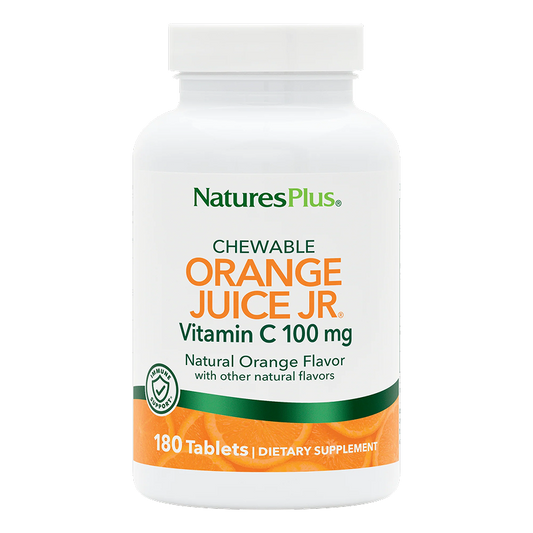 NaturesPlus - Orange Juice Jr.® Vitamin C 100 mg Chewables - 180 Tablets