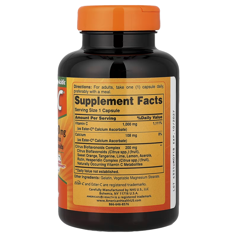 American Health Ester-C - 1000mg Citrus Bioflavonoids - 90 Cap