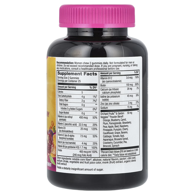 Nature's Way - Zero Sugar Woman's Gummy Multivitamin - 50 gummies