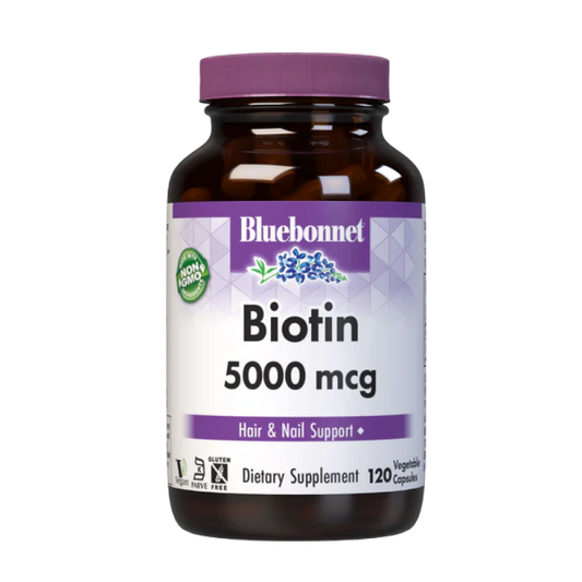 Bluebonnet - Biotin 5000 mcg - 120 cap