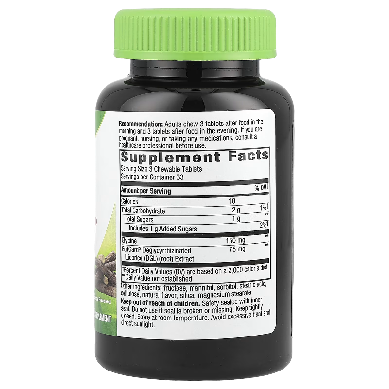 Nature's Way - DGL Chewable tablet - 100 tabs