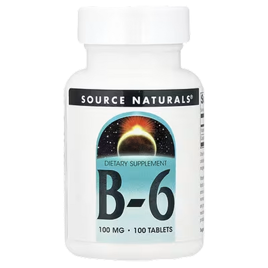Source Naturals - B6 100mg - 100 tablets
