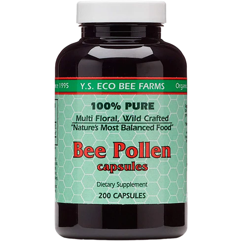Y.S. Eco Bee Farms - 100% Pure Bee Pollen - 200 capsules