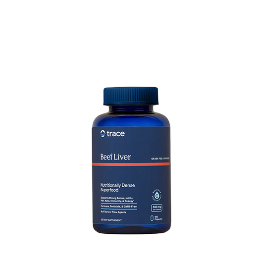 Trace Minerals – Grass-Fed Beef Liver – 500 mg – 180 Capsules