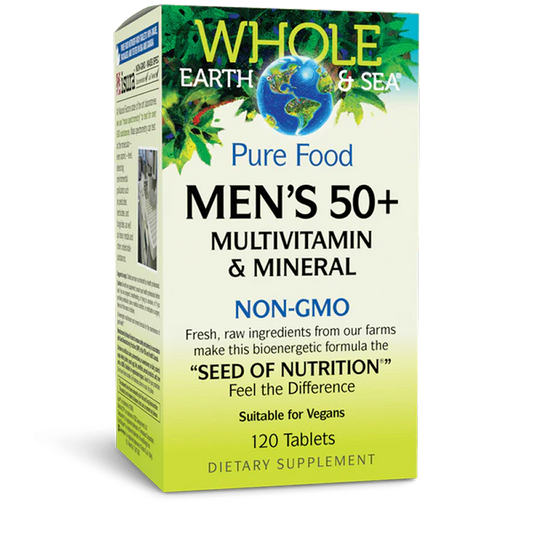 Natural Factors - (Whole Earth & Sea) Men's 50+ Multivitamin - 120 tablets