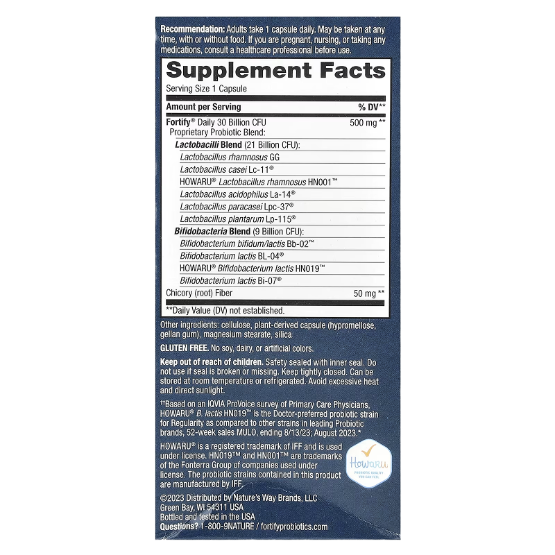 Nature’s Way - Adult Gut Comfort 30 billion - 30 VCaps ( non refrigerated)