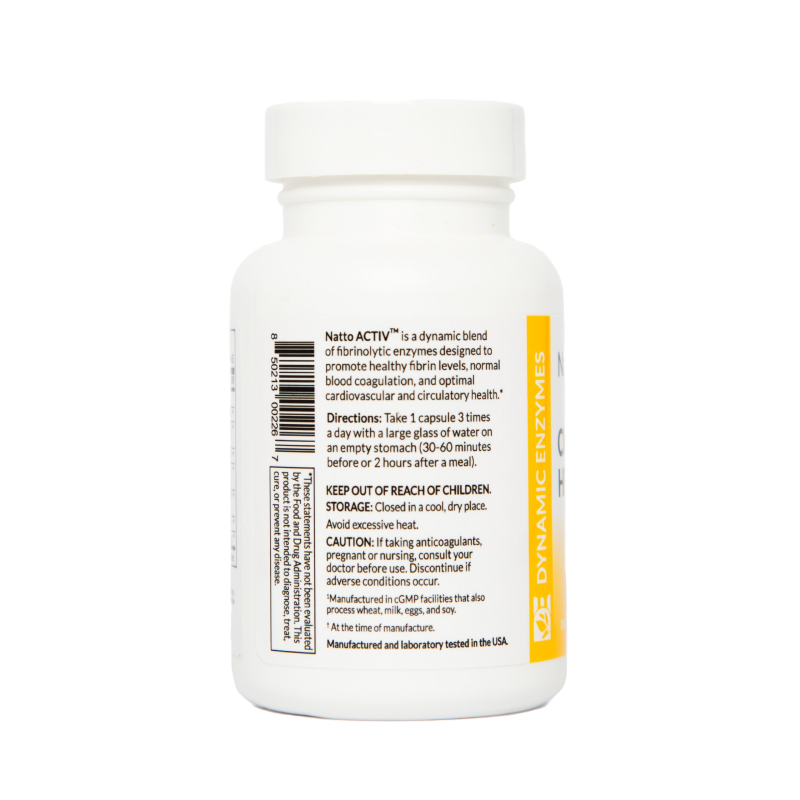 Dynamic Enzymes - Natto Activ - Circulatory Health - 45 Vcaps