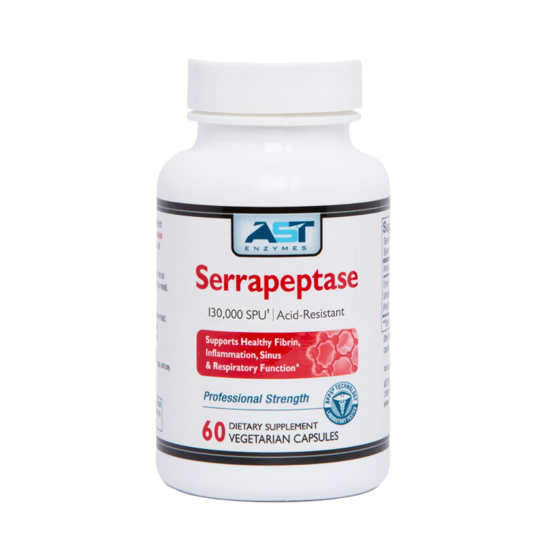 AST Enzymes - Serrapeptase 130,000 SPU - 60 VCaps
