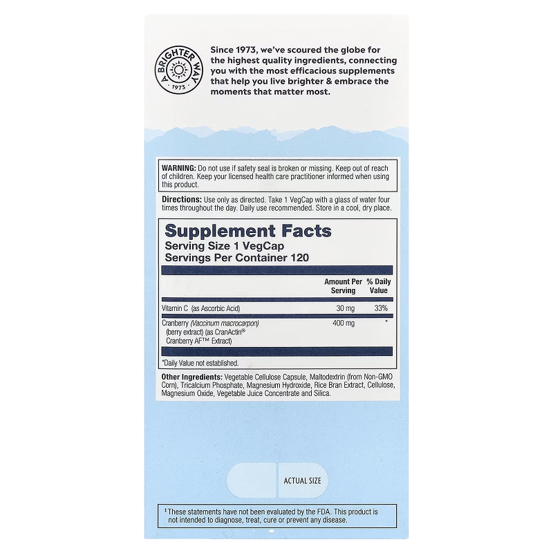 Solaray - CranActin® Urinary Tract Health - 120 VCaps