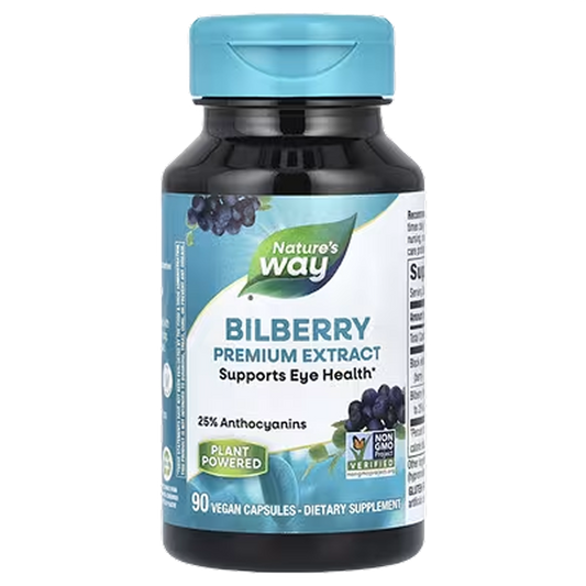 Nature's Way - Bilberry Premium Extract - 90 VCaps