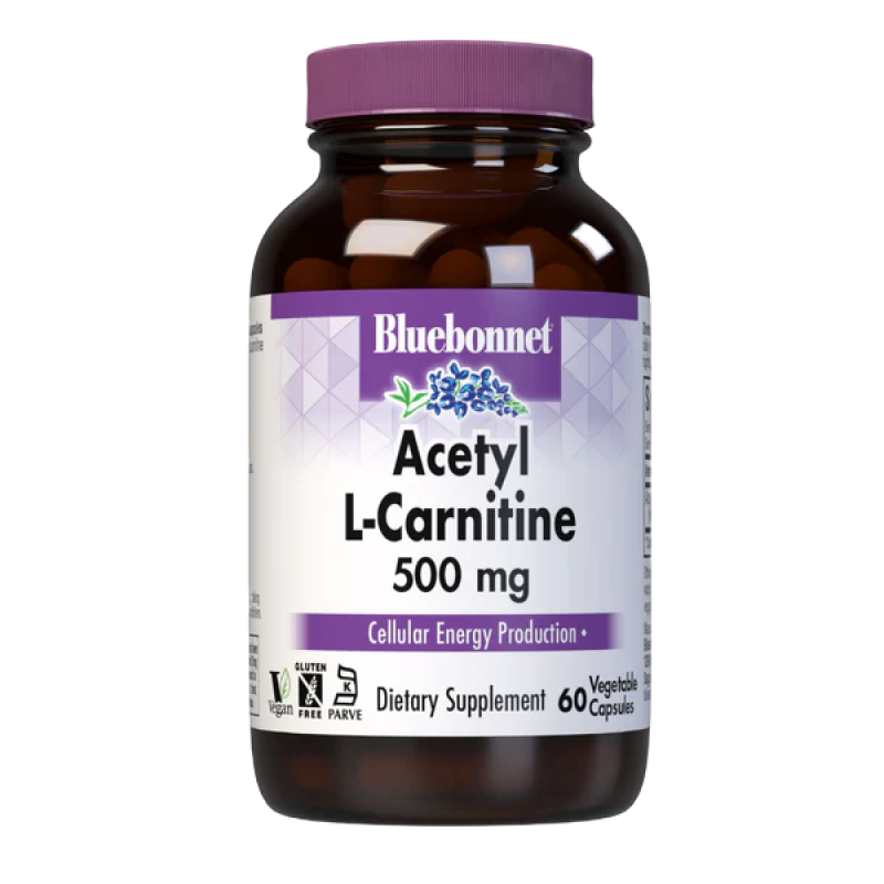 Bluebonnet - Acetyl L-Carnitine 500 mg - 60 capsules