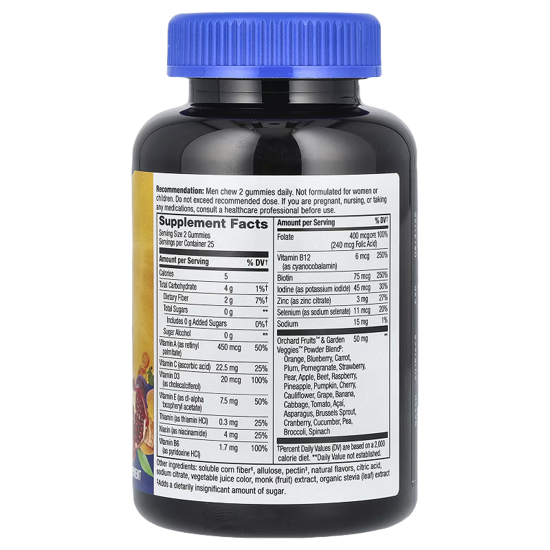 Nature's Way - Zero Sugar Men's Multivitamin Gummy - 50 gummies