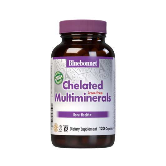 Bluebonnet - Chelated Multiminerals Iron Free - 120 Caplets