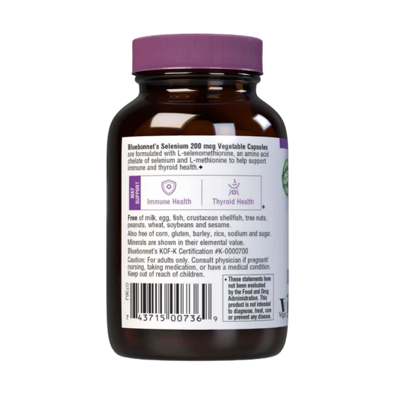 Bluebonnet - Selenium 200 mcg - 90 VCaps