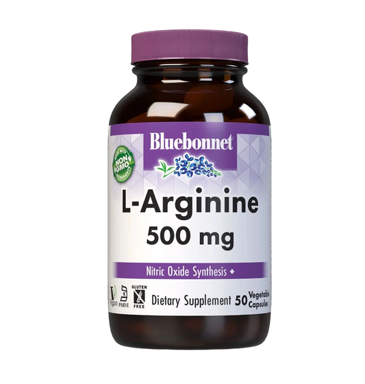 Bluebonnet - L-Arginine 500 mg - 100 capsules
