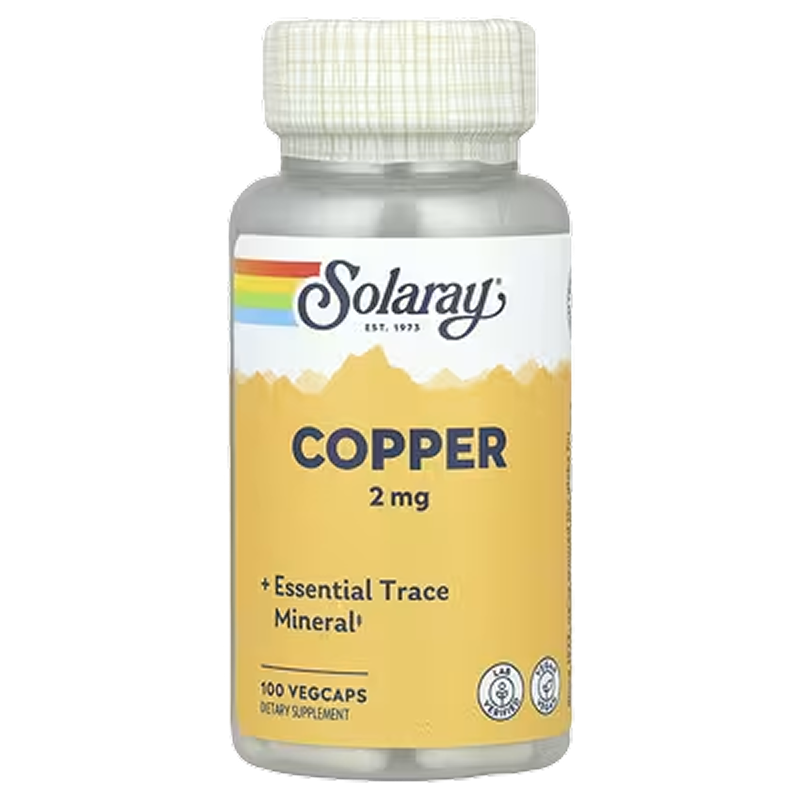 Solaray - Copper 2 mg - 100 count