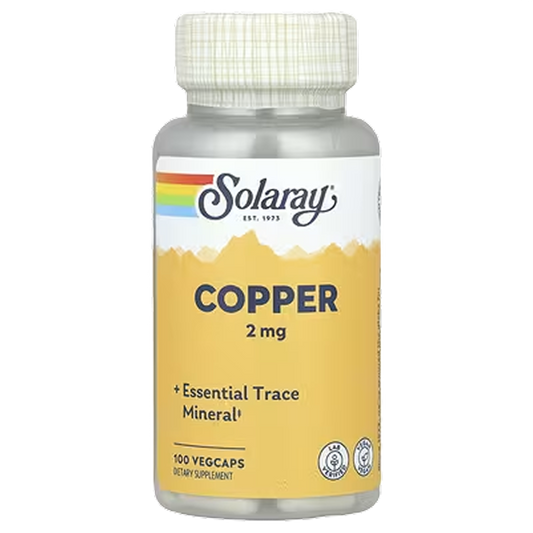 Solaray - Copper 2 mg - 100 count