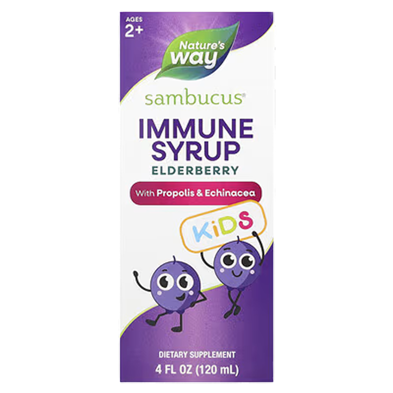 Nature's Way - Kids Sambucus Elderberry Immune Kids Syrup - 4oz