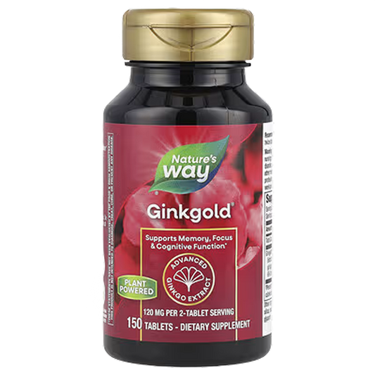 Nature's Way - Ginkgold® Advanced Ginkgo Extract - 150 Tablets
