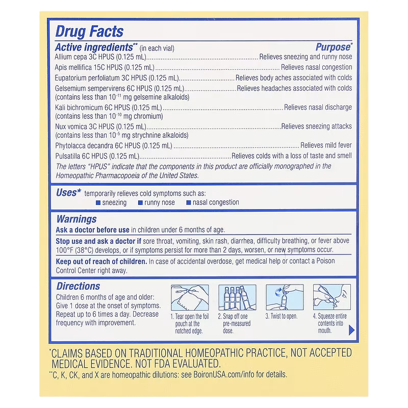 Boiron - ColdCalm Baby Cold Relief - 30 liquid doses