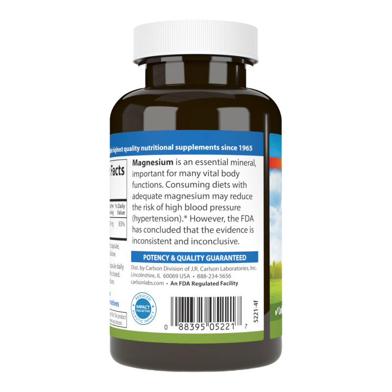 Carlson - Magnesium 350 mg - 180 Capsules
