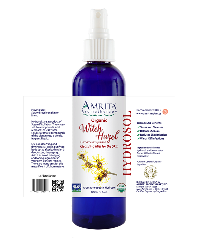Amrita - Witch Hazel Hydrosol Spray - 4 fl oz