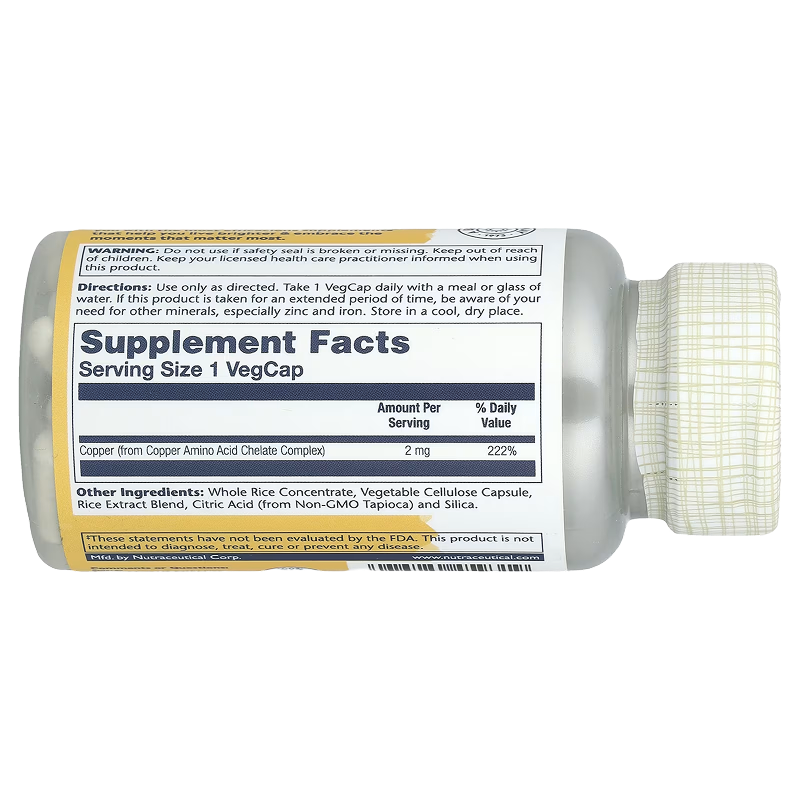 Solaray - Copper 2 mg - 100 count