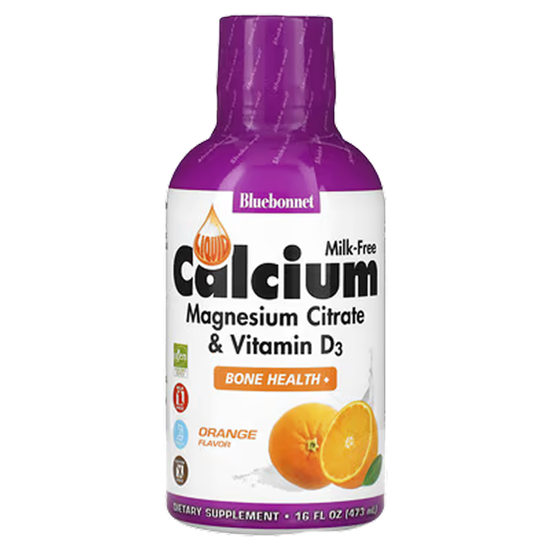 Bluebonnet - Liquid Calcium Magnesium & Vitamin D3 (Orange) - 16 fl oz