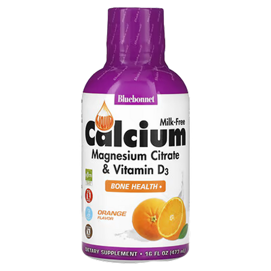 Bluebonnet - Liquid Calcium Magnesium & Vitamin D3 (Orange) - 16 fl oz