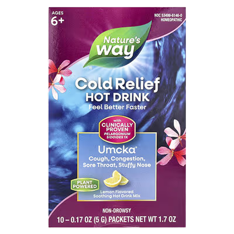 Nature's Way - UMCKA ColdCare Soothing Lemon Hot Drink - 10 Packets