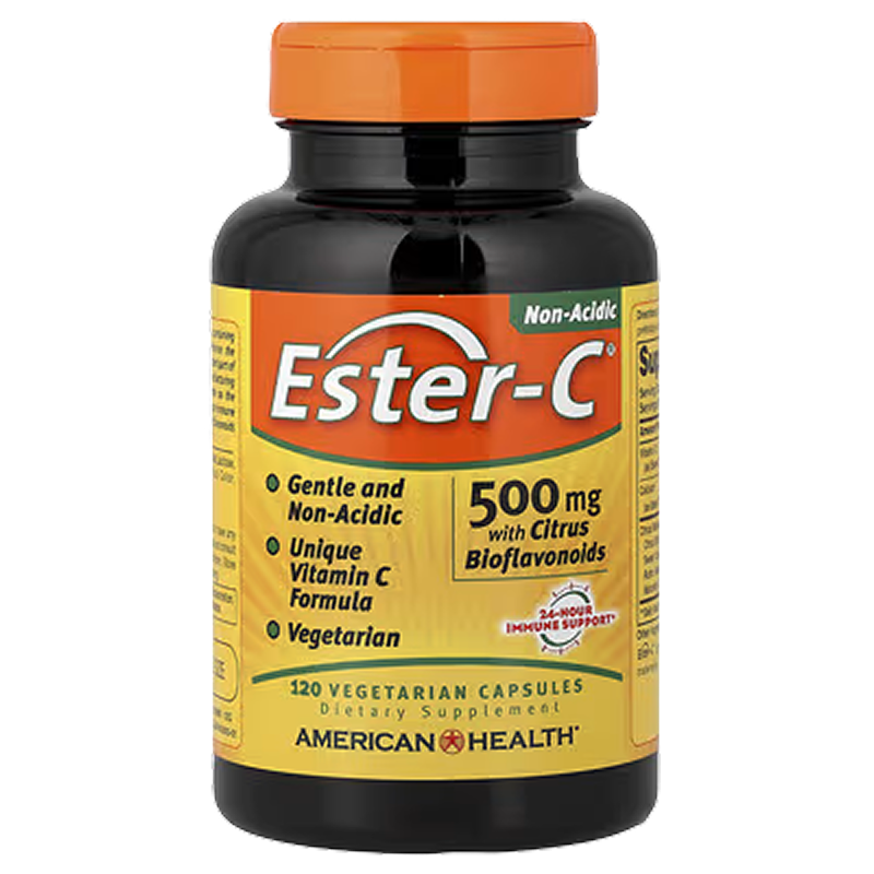 American Health ESTER-C - 500 mg with Citrus Bioflavonoids - 120 Veg caps