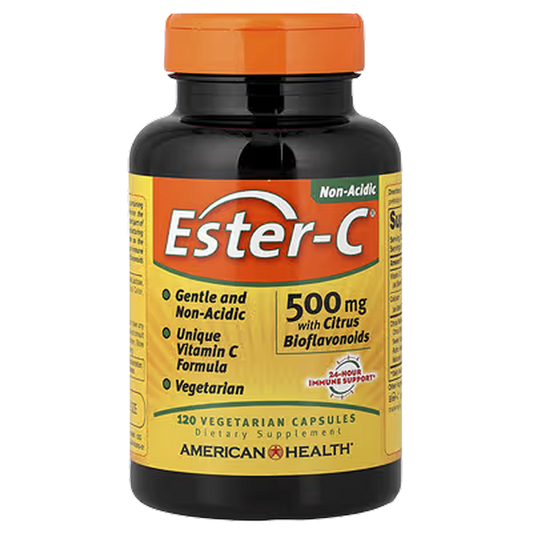 American Health ESTER-C - 500 mg with Citrus Bioflavonoids - 120 Veg caps