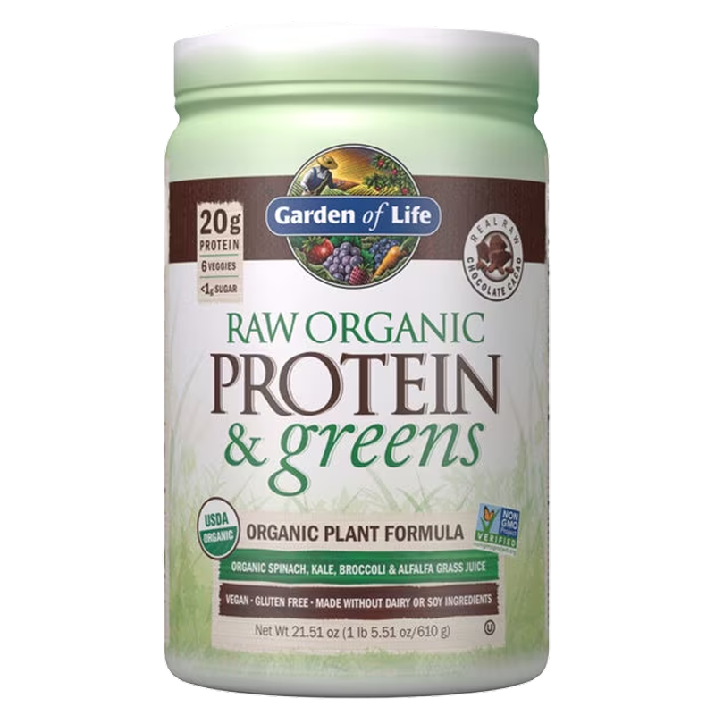 Garden of Life - Raw Protein & greens Chocolate Cacao - 22oz