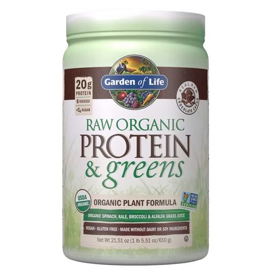 Garden of Life - Raw Protein & greens Chocolate Cacao - 22oz