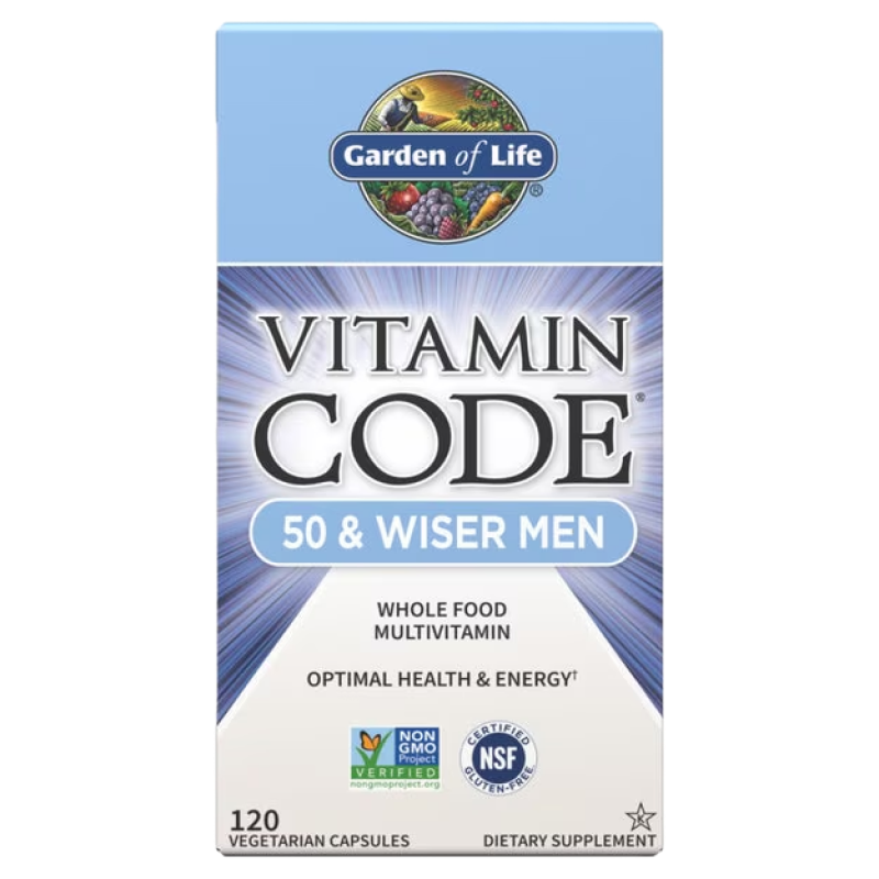 Garden of Life - Vitamin Code 50 & Wiser Men - 120 capsules