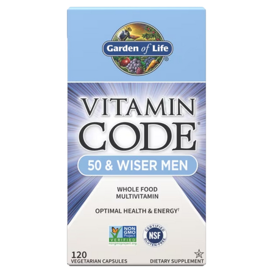 Garden of Life - Vitamin Code 50 & Wiser Men - 120 capsules
