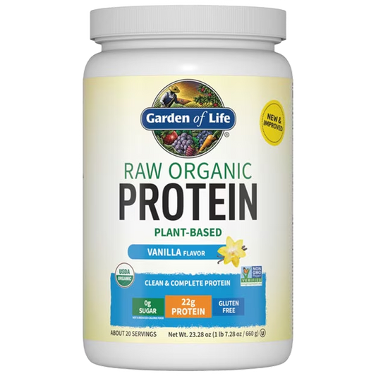 Garden of Life - Raw Organic Protein Powder Protein - Vanilla - 1.7lb