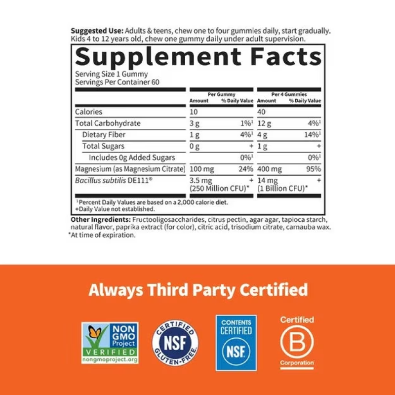 Garden of Life - Dr. Formulated Magnesium Gummies - Orange Crème - 60 Gummies