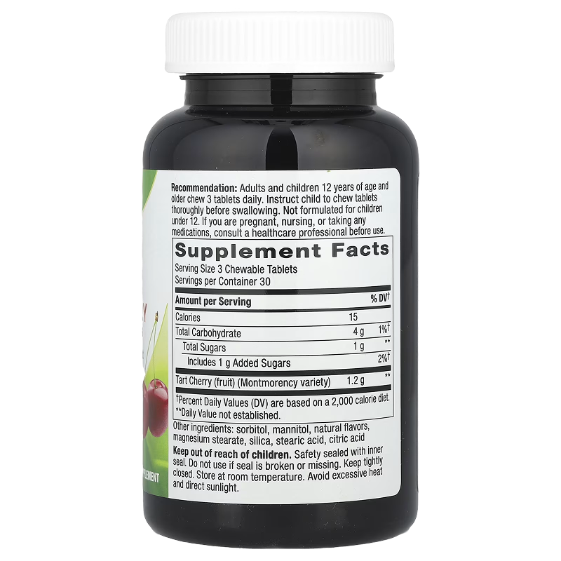 Nature's Way - Tart Cherry Ultra Chewable - 90 Chewable Tablets